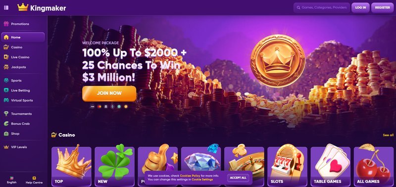En savoir plus sur kingmaker online casino